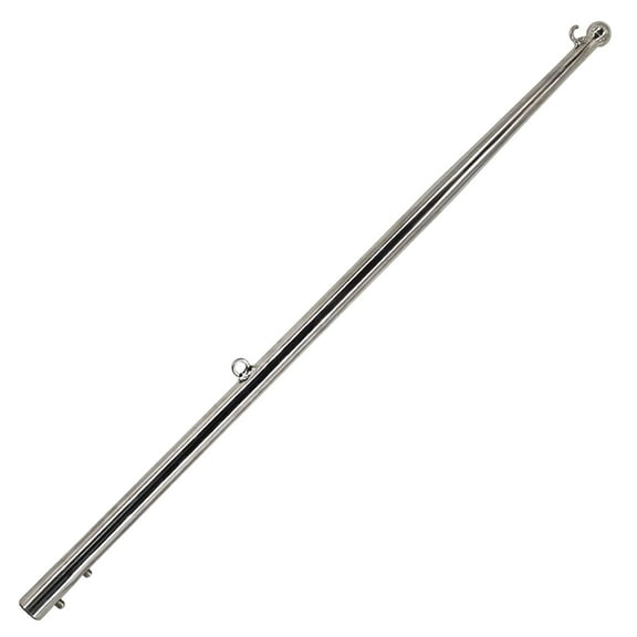 MARINE CITY Flag Stanchion Pole  304 Stainless Steel 24-Inch Adjustable, Corrosion-Resistant for Yachts, Boats, and RVs Pack of 1
