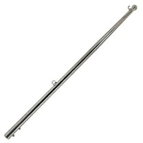 MARINE CITY Flag Stanchion Pole 304 Stainless Steel 24-Inch Adjustable, Corrosion-Resistant for Yachts, Boats, and RVs Pack of 1