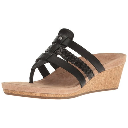 - Ugg Australia Womens Maddie Leather Open Toe Casual Platform Sandals