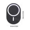 thumbnail image 5 of YIGSECU Universal 17mm Ball Socket Magnetic Phone Mount Car Dashboards Vent Clip Holder Simple Installs for 4 to 7 Inch Devices, 5 of 12