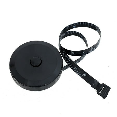 

Yozhu 150cm/60inch Retractable Sewing Tape Measure for Body Cloth Tailor Double Sided Black，one piece