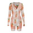 thumbnail image 2 of Birdeem Women Lady Button-Down Print Functional Buttoned Flap Adults Jumpsuit Pants Top, 2 of 3