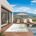 thumbnail image 3 of Green Botanical Outdoor Rug for Patio/Deck/Porch, Non-Slip Large Area Rug 5 x 8 Ft, Spring Floral Summer Eucalyptus Leaves Indoor Outdoor Rugs Washable Area Rugs, Reversible Camping Rug Carpet Runner, 3 of 8