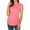 Pink, variant on Frostluinai Maternity Shirts,Women'S Maternity Tops Short&3/4 Sleeve Round Neck Front Pleat Peplum Tunic Top Pregnancy Shirts