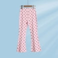 thumbnail image 2 of Girls' Flared Trousers Elastic Sports Jogging Children Wide Leg Trousers 11-12 Years,Pink XZNPDUCQ, 2 of 5