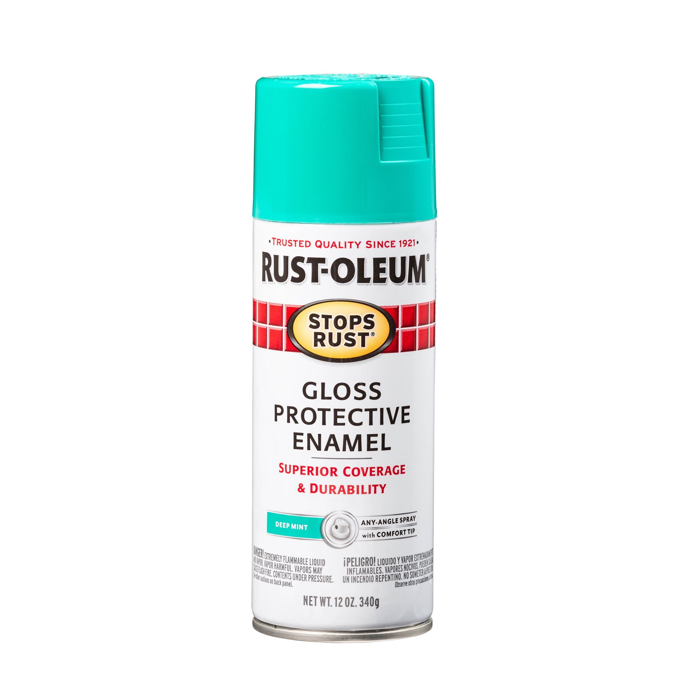 Deep Mint, RustOleum Stops Rust Gloss Protective Enamel Spray Paint