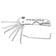 thumbnail image 3 of Lock Picking Set Foldable 7 In 1 Stainless Steel Lock Pick Set With Wrench Compact Training Kit(silver), 3 of 5