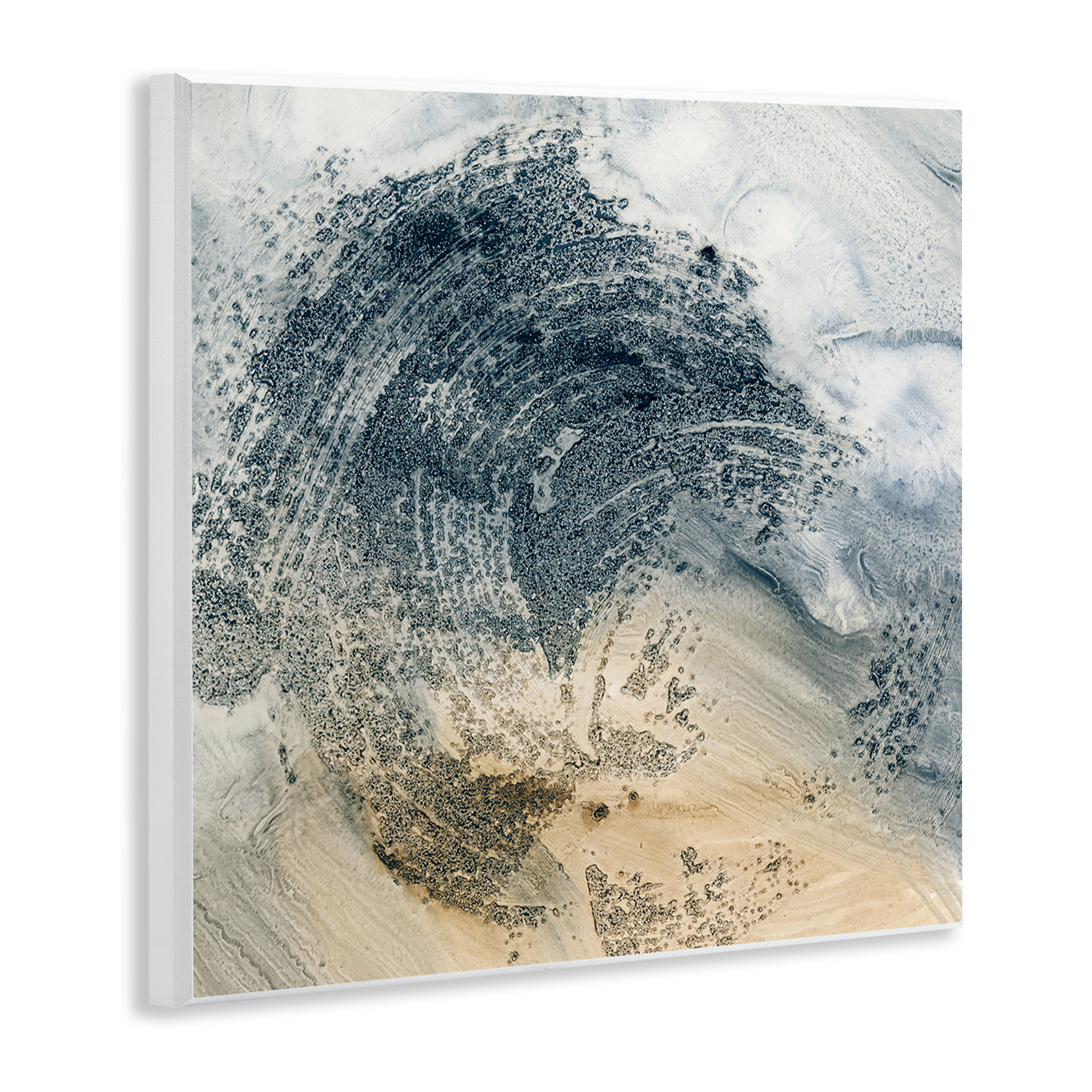 Stupell Industries Brushed Abstract Paint Abstract Painting Unframed Art Print Wall Art, 12 x 12