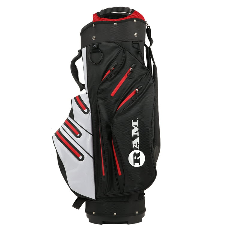 Gogogo Sport Vpro Golf Cart Bag, 14 Way Top Full Length Divider, Golf Club  Bag with Cooler, Rainhood, 11 Pockets