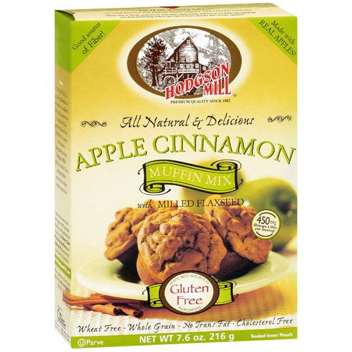 Hodgson Mill Apple Cinnamon Muffin Mix With Milled Flaxseed, 7.6 oz by Hodgson Mill Inc.