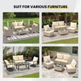 thumbnail image 5 of STARY Outdoor Deep Seat Cushions for Patio Furniture, 19"x19" Replacement Sectional Cushions for Outdoor Sofa, Armchair, 4 Pieces, Beige, 5 of 8