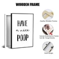 thumbnail image 2 of Black and White Bathroom Poster Funny Bathroom Quote Wall Art  Cute Canvas Print Wall Decor Minimalist Toilet WC Artwork, 2 of 6