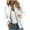 White, variant on Wyzesi Jacket Women Black Winter Women Casual Floral Zip Up Jacket Spring Long Sleeve Coat Stand Lightweight Short Outwear Tops Long Winter Coats For Women Plus Sizes Women Coats Small