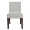 thumbnail image 3 of HomePop Kolbe Transitional Woven Fabric Dining Chair, Gray (Set of 2), 3 of 10