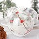 thumbnail image 5 of Bolas transparentes navideñas, 12 unidades/juego, rellenas de espuma, copos de nieve, adornos artesanales, 5 of 5