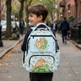 thumbnail image 4 of Jeiento Capybara Turtle School Backpack for Boys Aged 8-12 17 Inch Large Capacity School Bag Water-Resistant Polyester Bag with Adjustable Padded Straps for Elementary School, 4 of 7