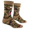 thumbnail image 3 of ODD SOX – Warplane Camo – Novelty Crew Socks – Size Large – Men's 8–12 / Women's 9.5–13.5 – Gift, 3 of 6