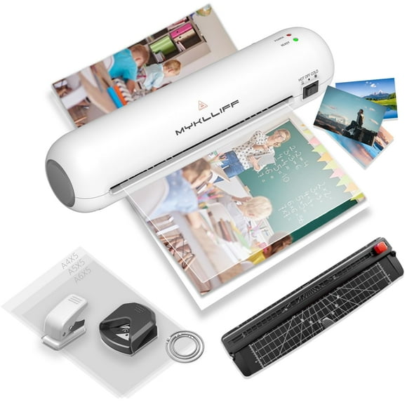 Máquina laminadora MYKLLIFF, portátil, térmica, A4, kit 6 en 1