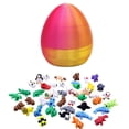 thumbnail image 2 of Gaiwos 3D Printed Animals Articulating Figurines 3 inches, Printed Easter Eggs with 10 PCS Random Mini Animal Inside, Easter and Birthday Gifts, Home Office Decor, 2 of 6
