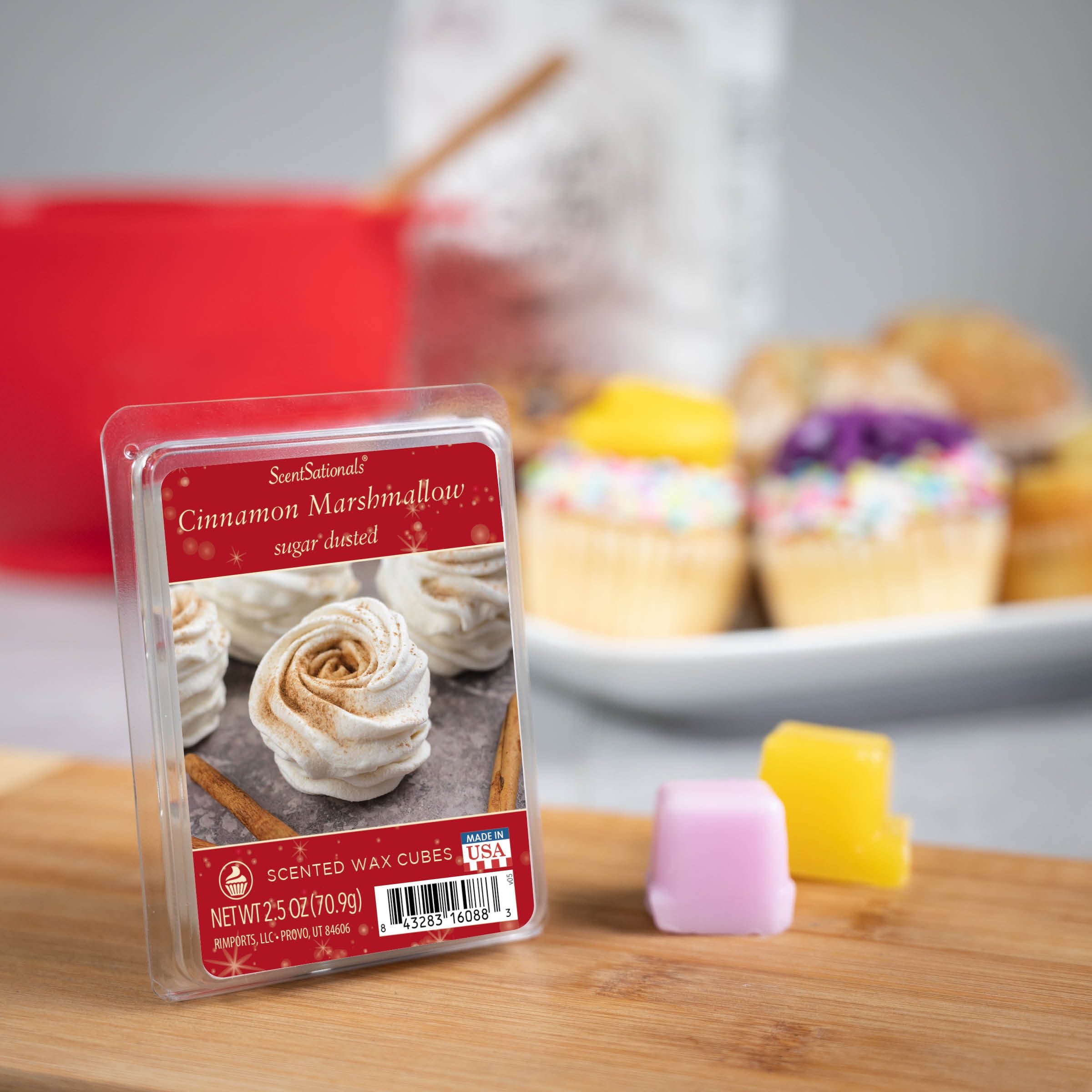 Scentsationals Cinnamon Marshmallow Scented Wax Melts, 2.5oz