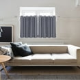 thumbnail image 2 of Unique Bargains 2pcs Blockout Small Window Curtain Panel Kitchen Curtain Grommet Tiers Valance, 2 of 10