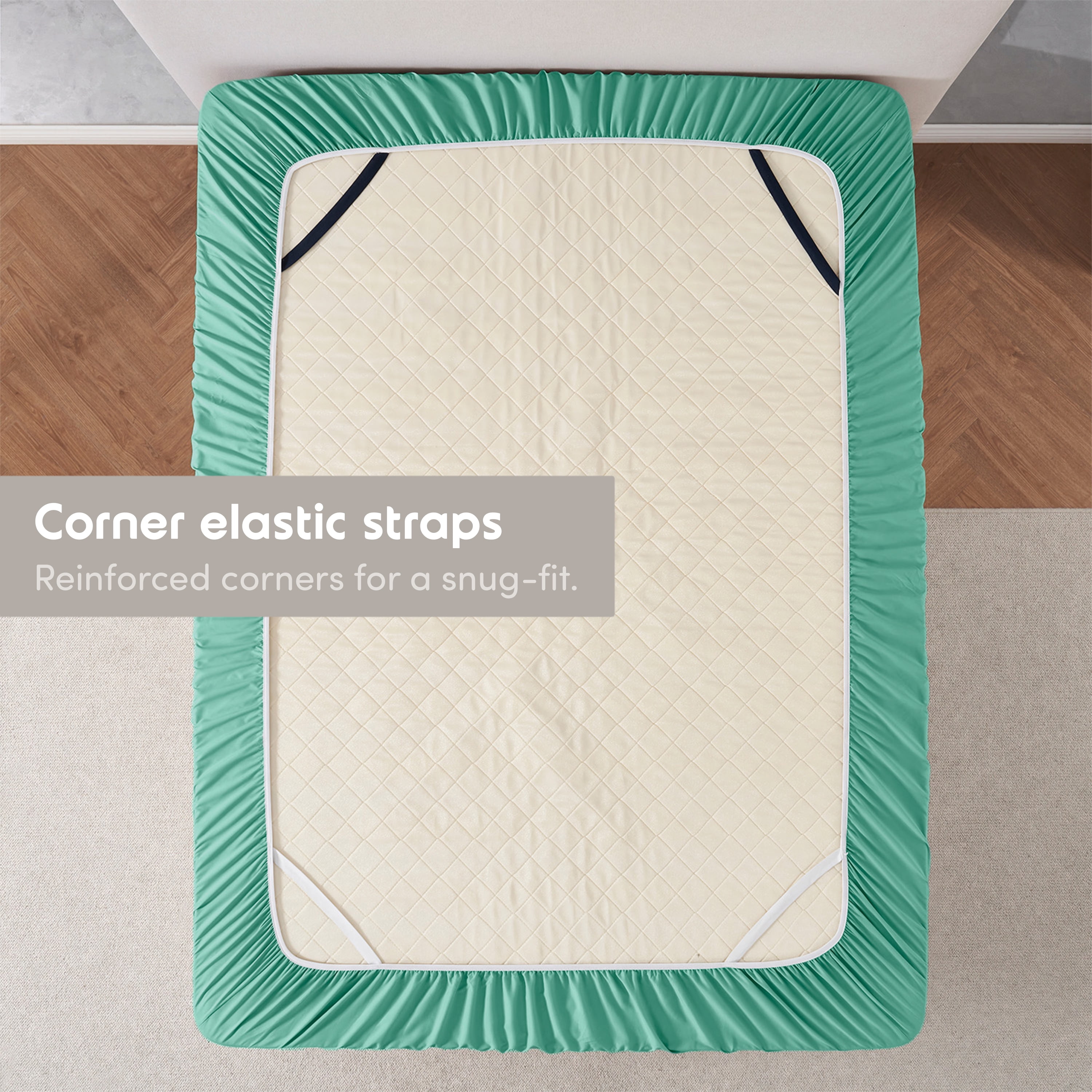 LammaLoe Extra Deep Pocket Full Size Fitted Sheet Only, Fits 18" to 24" Mattress, Soft Microfiber Fitted Bed Sheet, Mint Green