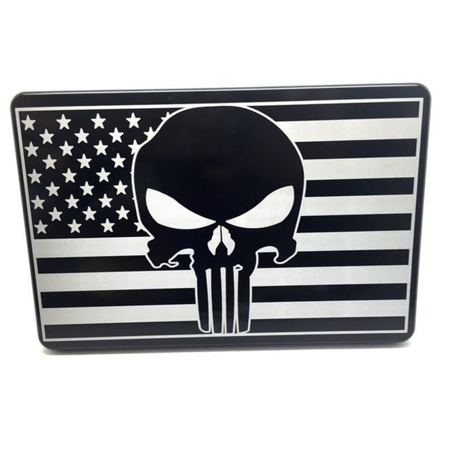 Black Punisher Trailer Hitch Cover