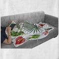 thumbnail image 6 of Plant Soft Flannel Fleece Throw Blanket, Diverse Pattern of Leaves and Flowers from Tropical Lands Heliconia Philodendron, Cozy Plush for Indoor and Outdoor Use, 50" x 60", Multicolor, by Ambesonne, 6 of 6