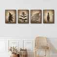 thumbnail image 2 of Fern Wall Art Framed Botanical Prints Set of 4 Flowers Plants Framed Wall Art Botanical Leaf Decor For Bathroom, 2 of 6