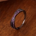 thumbnail image 1 of Stainless Steel Simple Fashion Cross Zircon Ring For Women Charms Jewelry Gift Birthday Gifts For Women Wife Girls Her 1pc, 1 of 5