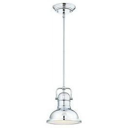 Westinghouse Fiona Mini Pendant Light - Washed Copper Finish, Clear Seeded Glass, Dimmable LED Bulb Included