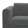 thumbnail image 3 of Simpli Home Jones 84 inch Wide Contemporary Sofa in Dark Grey Tightly Woven Performance Fabric, 3 of 9