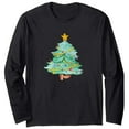 thumbnail image 5 of Weiqiqre Womens Fall Tops Cute Christmas Tree Graphic Long Sleeve Shirt Xmas Holiday Party Pullover Blouse, 5 of 5