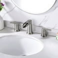 thumbnail image 2 of Luxier  WSP16-T Waterfall Widespread Bathroom Faucet with Pop-Up Drain Chrome, 2 of 5