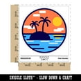 thumbnail image 2 of Deserted Island in Ocean Car Window Bumper Water Bottle Phone Tablet Laptop Waterproof Vinyl Decal Sticker Set 5-Pack - Gloss Finish - 4.0", 2 of 7