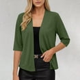 thumbnail image 7 of Stamzod Summer Light Weight Cardigan Women Dressy Casual 3/4 Sleeve Open Front Cardigans Fashion Clothing Green M, 7 of 7