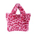 thumbnail image 1 of EeaseCA 1pc Plush Handbag Stylish Large Capacity Outdoor Party Travel Shopping Handbag, 1 of 7