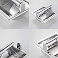 thumbnail image 4 of Chrome Recessed Toilet Paper Holder Wall Toilet Paper Holder，Recessed Tissue Roll Dispenser for Bathroom- Recessed Toilet Tissue Holder Includes Rear Mounting Brack, 4 of 6