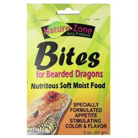 Nature Zone Natural Bites for Bearded Dragons [Reptile, Foods Dry] 2 oz