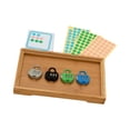thumbnail image 3 of 4 piezas aprendizaje s juguetes educativos juegos preescolares ñas pequeñas con bandeja Sunnimix Candado de código, 3 of 8