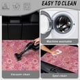 thumbnail image 5 of COEQINE Auto Trunk Liner for SUV, All Weather Heavy Duty Cargo Liner Floor Mat Fashion Rear Trunk Cover Fits Most Car Models, Universal Fit, Pink Boho Paisley Floral, 5 of 7