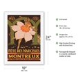 thumbnail image 2 of Fête des Narcisses Montreux - Ballet Russes - Vintage Ballet Dance Poster by Jules Courvoisier c.1928 - Japanese Unryu Rice Paper Art Print (Unframed) 18 x 24 in, 2 of 4