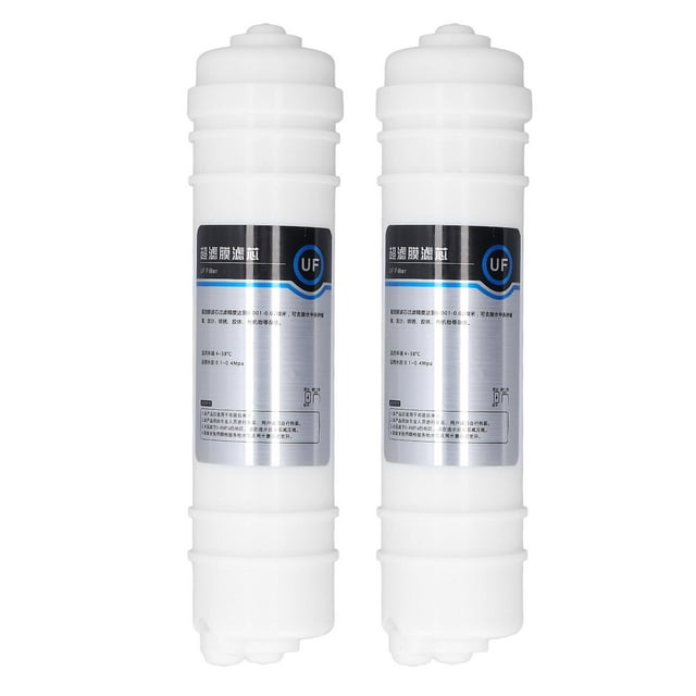 2PCS 10in Quick Connect Water Filter Hollow Fiber Ultra Filtration Filter Cartridge Replacement