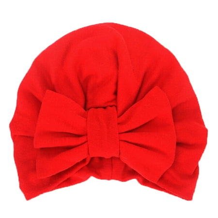

ãTOTOãBaby Care Girls Boys Bowknot Sleep Cap Headwear Hat Winter Warm Cap