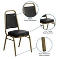 thumbnail image 4 of Flash Furniture Hercules Series Adult Size Trapezoidal Stacking Banquet Chairs, Set of 4, Black, 4 of 14