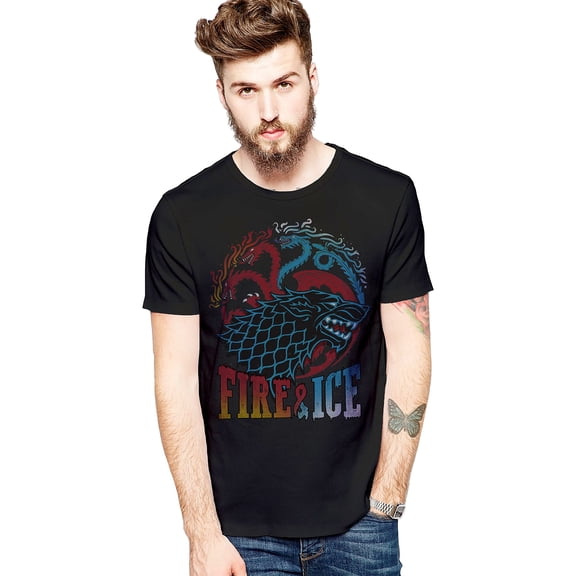 Game of Thrones Fire & Ice Black Shirt (Small)