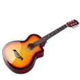 thumbnail image 5 of Ktaxon 38 Inch Cutaway Acoustic Guitar, Basswood Beginner Folk Guitar Starter Kit with Gig Bag, Tuner, Capo, Strap, Extra Strings & Picks for Adults Teens Students, 5 of 11