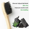NUDUKO Bamboo Toothbrushes Soft Bristles, Biodegradable EcoFriendly