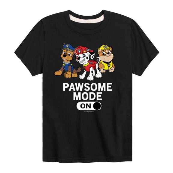 Paw Patrol - Pawsome Mode - Toddler And Youth Short Sleeve Graphic T-Shirt