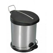 Home Basics 5 L Waste Basket with Plastic Top